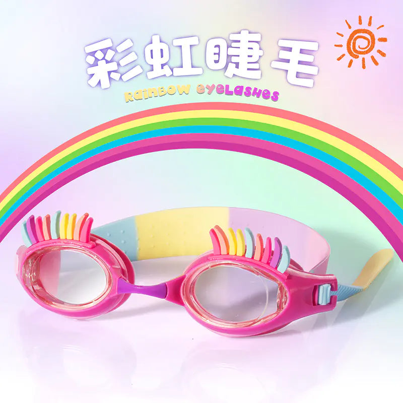 Cute Cartoon Silicone Swim Goggles for Kids