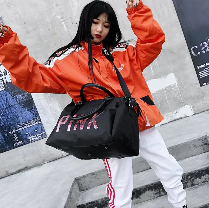 Fashionable Sequin Travel Bag, Large Capacity Gym Bag