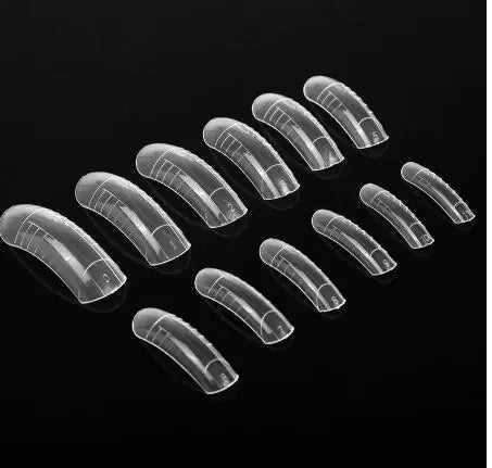 120-Piece Box of Crystal Nail Forms for Quick Gel