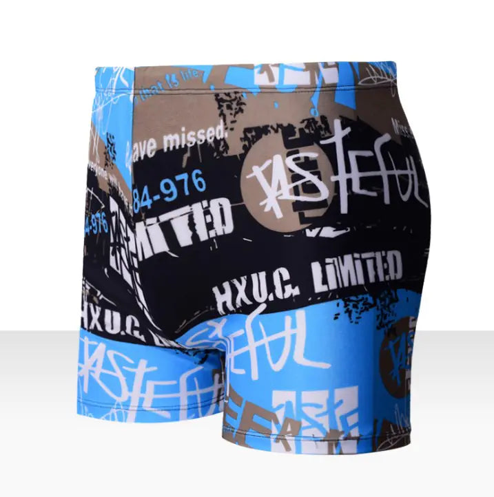 Men's Floral Swim Trunks - Plus Size Relaxed Fit