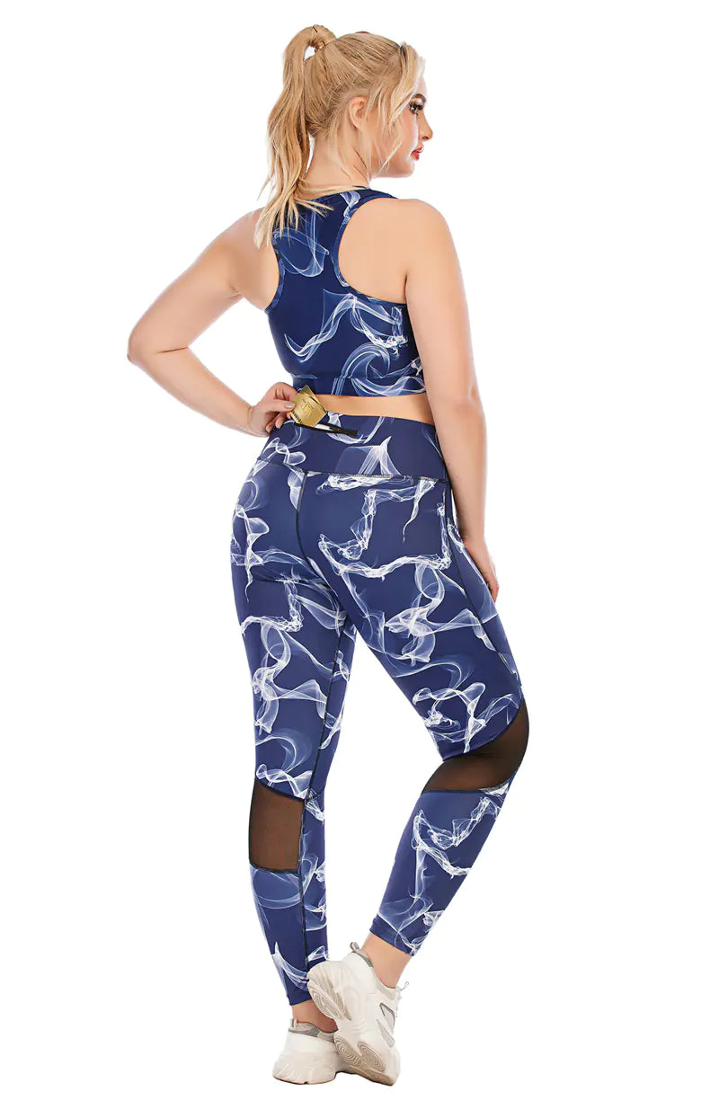 Plus Size Women's Sportswear Yoga Gym Fitness Set