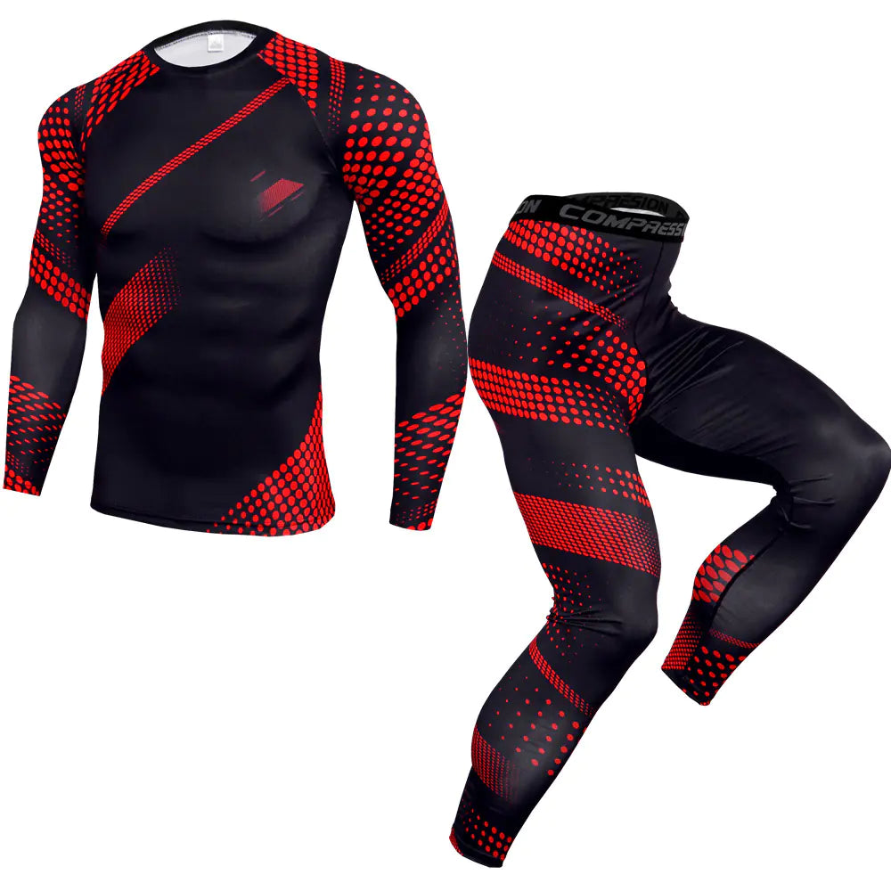 Men's Long Sleeve Training Suit for UFC MMA Fitness