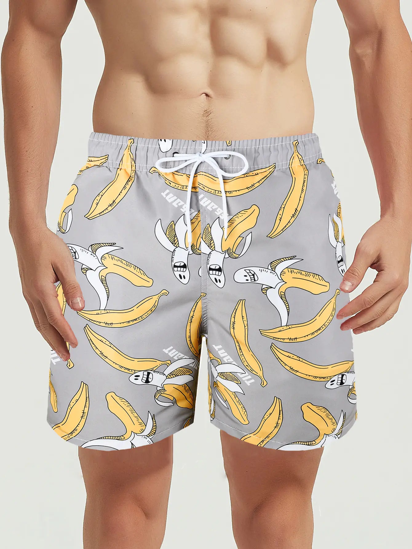 Men's Dual Layer Quick-Dry Swim Shorts (Athletic Fit)