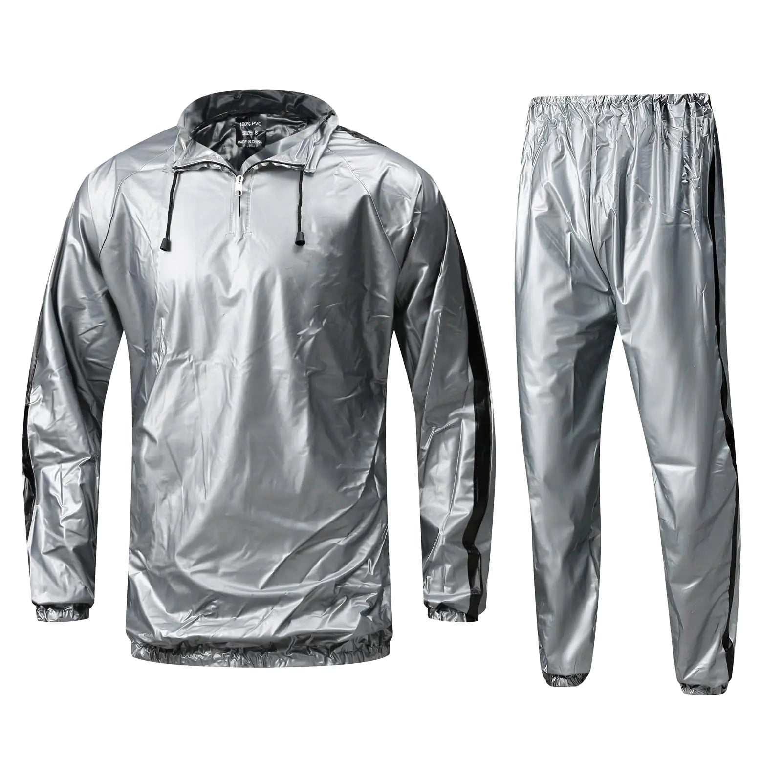 MulYeeh Sauna Suit Sweat Suit Gym Fitness Workout Anti-Rip Lightweight Upgrade Materials Plus Size Suit for Men Women