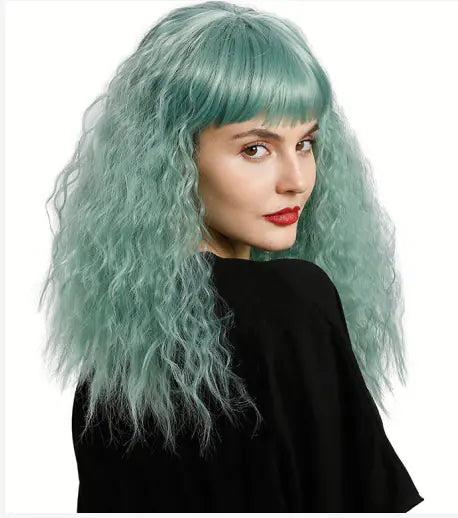 Long Curly Hair Chemical Fiber Wig for Women
