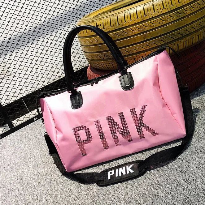 Fashionable Sequin Travel Bag, Large Capacity Gym Bag