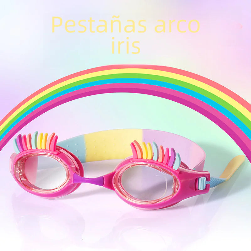 Cute Cartoon Silicone Swim Goggles for Kids