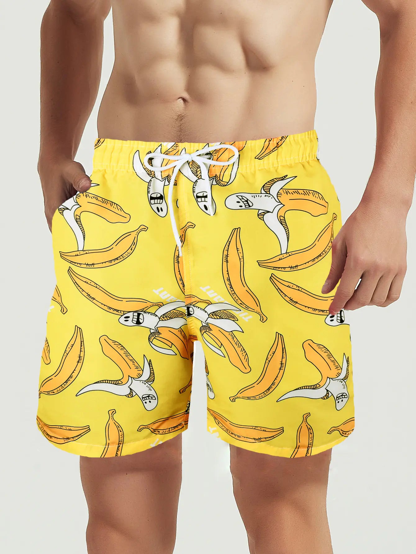 Men's Dual Layer Quick-Dry Swim Shorts (Athletic Fit)