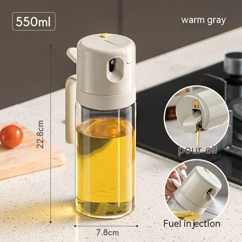 2in1 Oil Spray Bottle & Dispenser