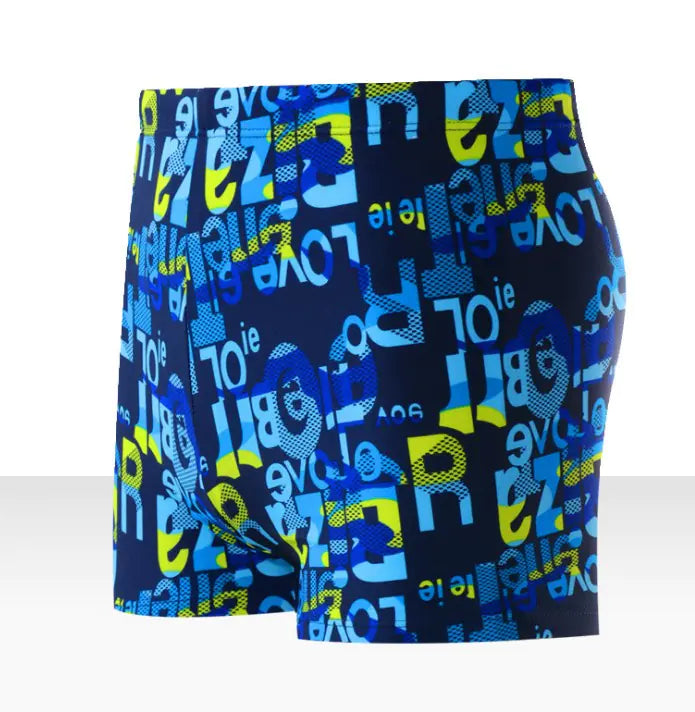 Men's Floral Swim Trunks - Plus Size Relaxed Fit