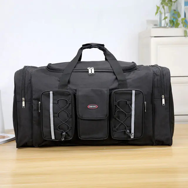 Large Waterproof Nylon Duffle Gym Bag for Travel