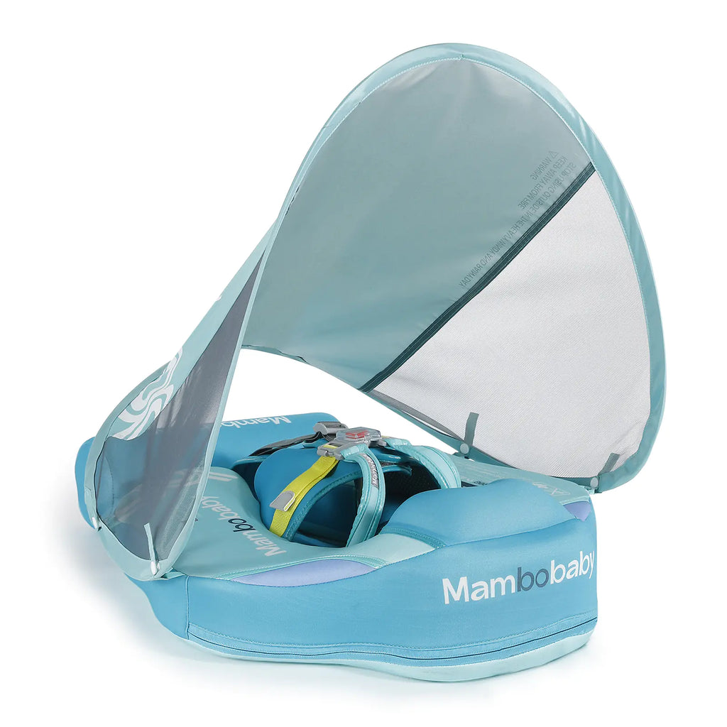 Mambobaby Inflatable Baby Swim Float with Canopy