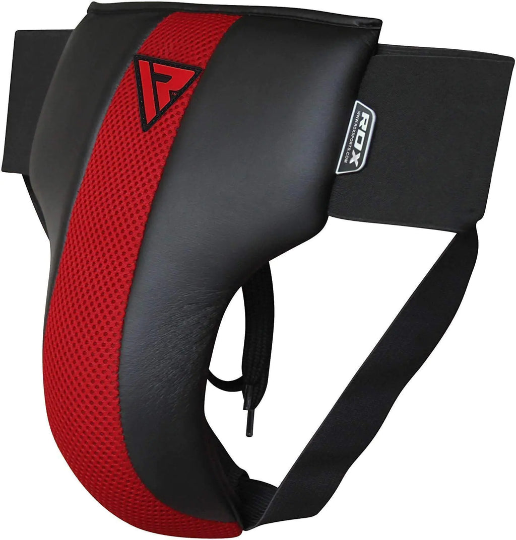 RDX MMA Abdominal Guard Groin Cup Adult Abdo Boxing Protector Jock Strap Muay thai Large Red
