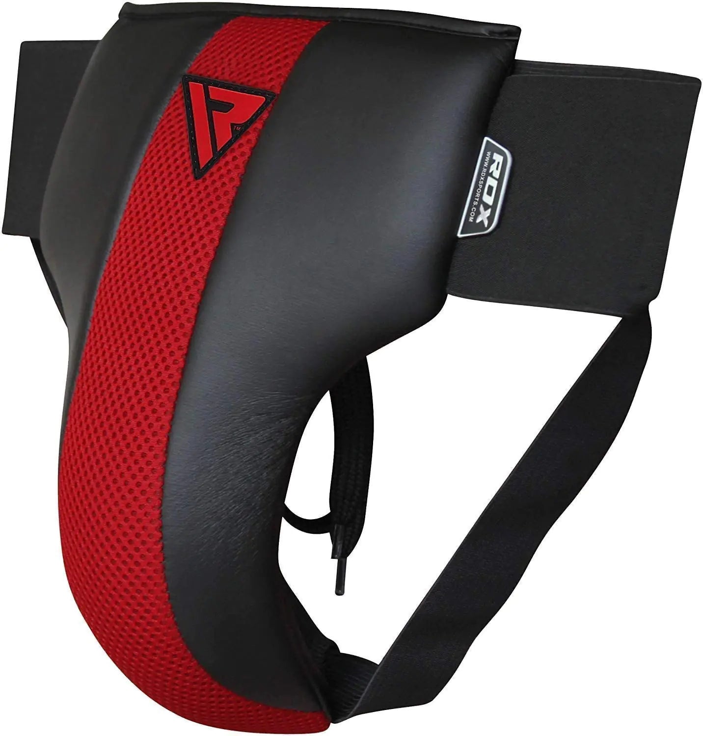 RDX MMA Abdominal Guard Groin Cup Adult Abdo Boxing Protector Jock Strap Muay thai Large Red