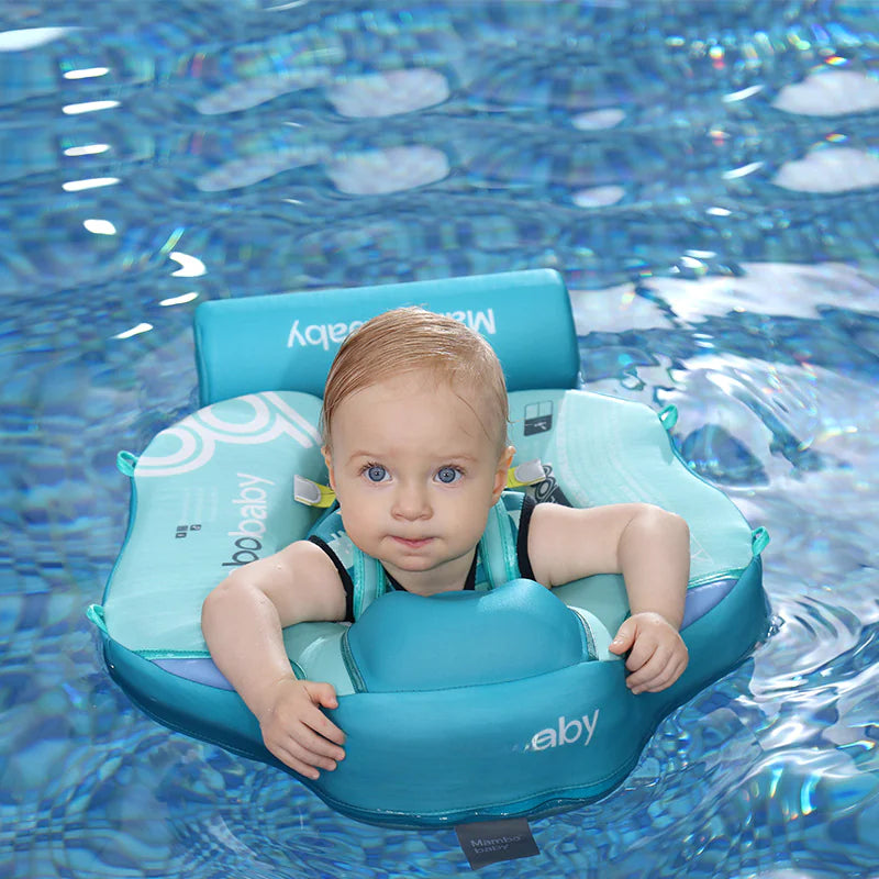 Mambobaby Inflatable Baby Swim Float with Canopy