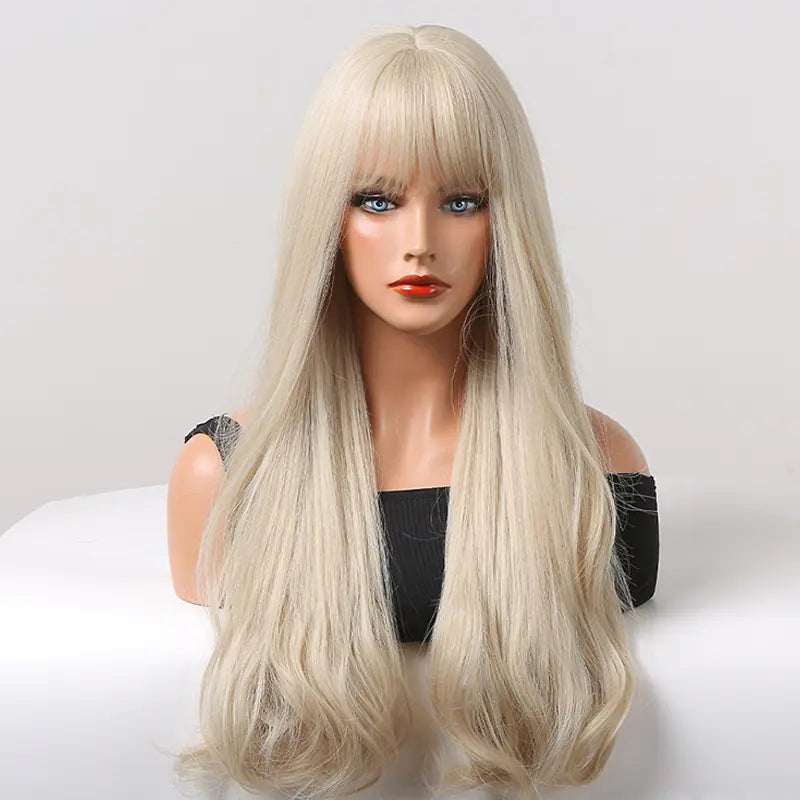 Long Curly Hair Chemical Fiber Wig for Women