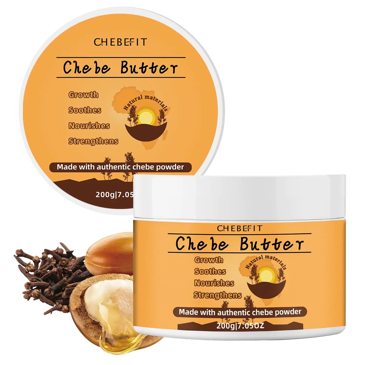 7.05 Oz Chebe Butter Chebe Butter For Hair Growth Chebe Hair Butter For Hair Thickening Thickening and Moisturizing All Hair Types
