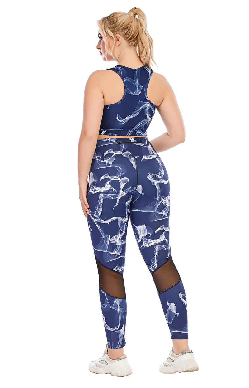 Plus Size Women's Sportswear Yoga Gym Fitness Set