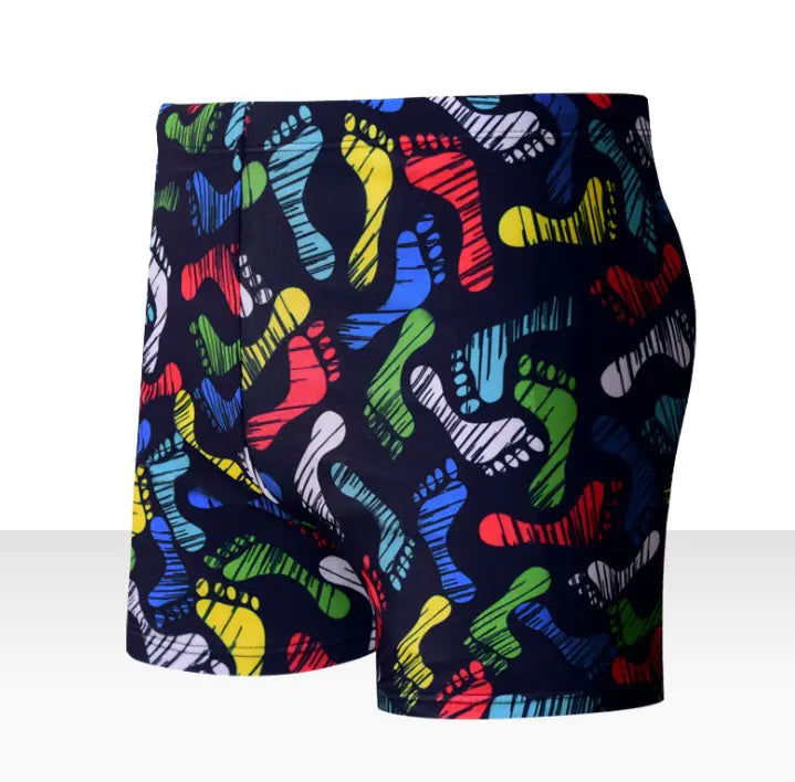 Men's Floral Swim Trunks - Plus Size Relaxed Fit