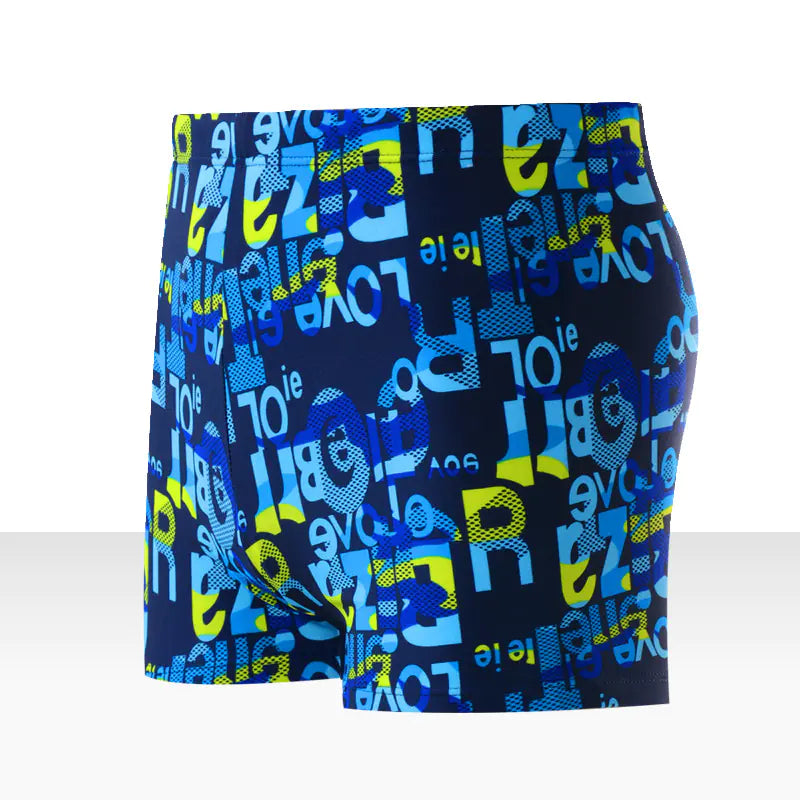 Men's Floral Swim Trunks - Plus Size Relaxed Fit