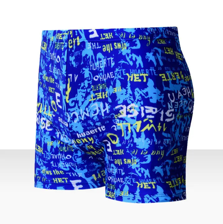 Men's Floral Swim Trunks - Plus Size Relaxed Fit