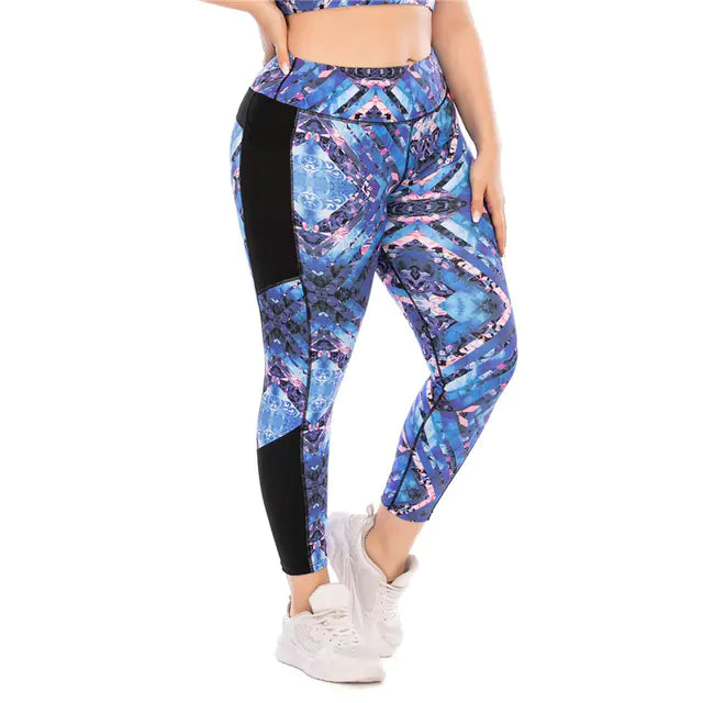Plus Size Women's Yoga and Gym Sportswear Set
