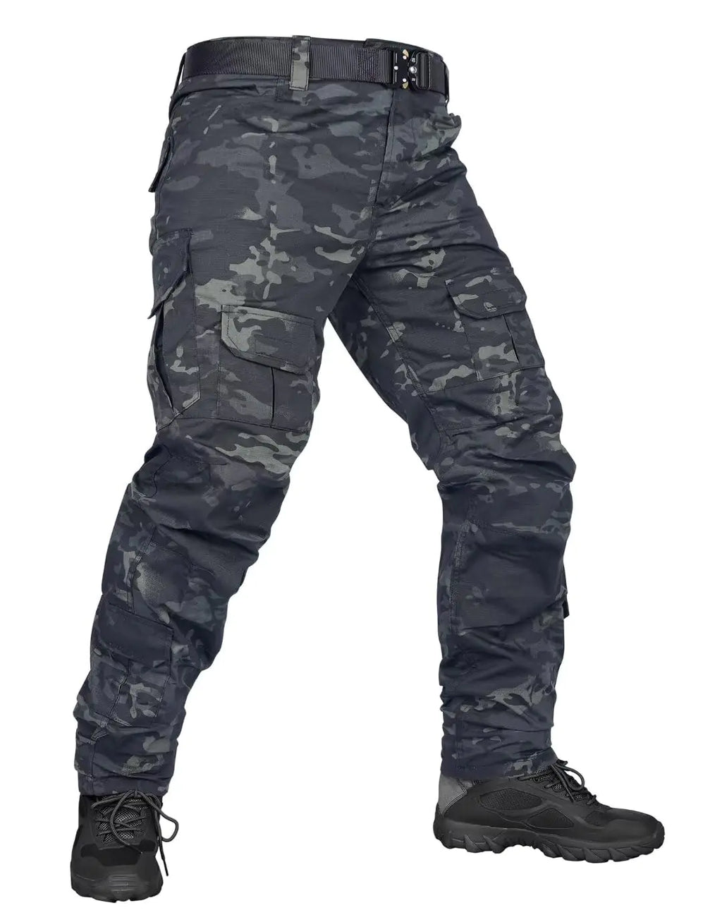 TRGPSG Mens Hiking Pants Outdoor Lightweight Travel Pants Cargo Pants Work Pants for Men WG4F Dark Camo 34