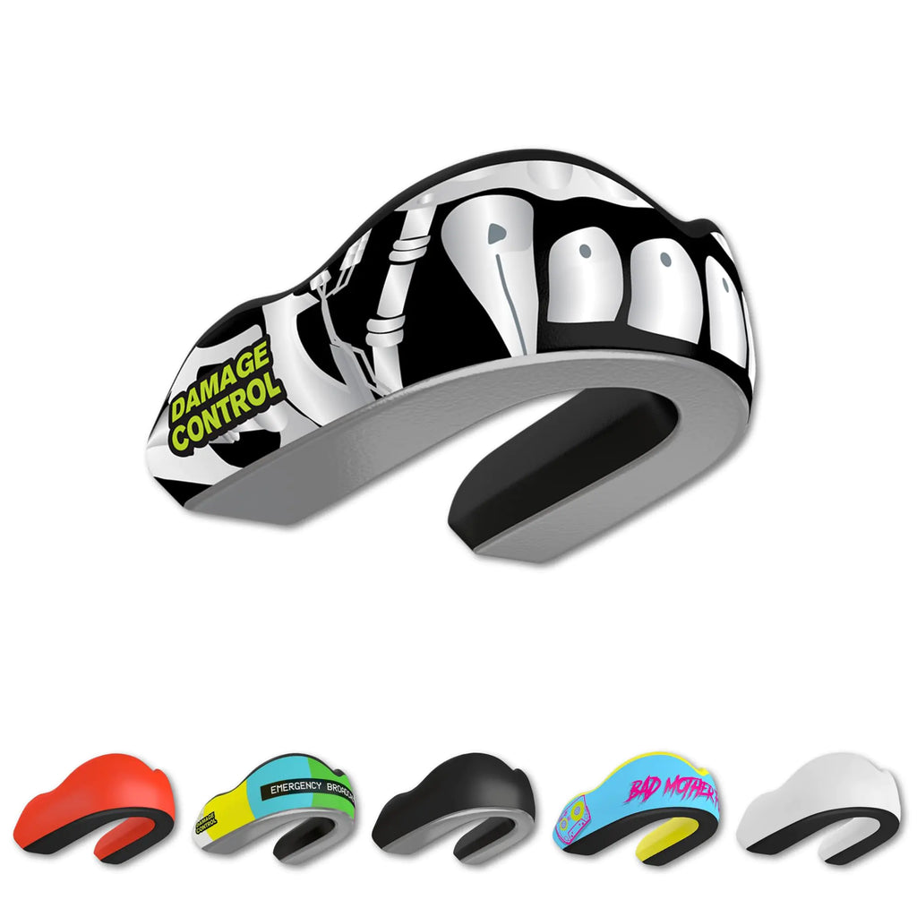 DAMAGE CONTROL Extreme Impact Mouth Guard Mouth Guard for Sports Boxing Hockey Lacrosse Mouth Guard Mouth Guards with Shock Pads for Extreme Protection(Giga Bite EI)