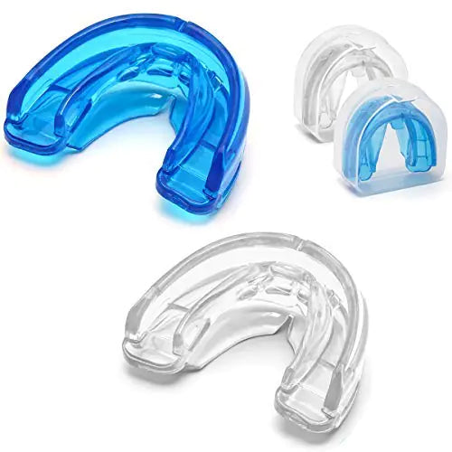 Coolrunner Double Braces Mouth Guard Sports Athletic Mouth Guards Youth Mouthguard for Upper and Lower Teeth Protection Required for Youth Teenager and Adults
