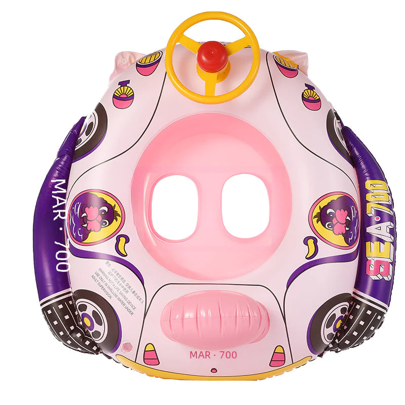 Thickened Kids Steering Wheel Inflatable Swim Ring