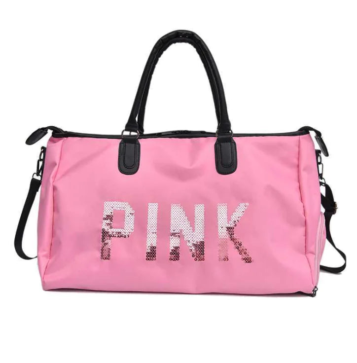 Fashionable Sequin Travel Bag, Large Capacity Gym Bag