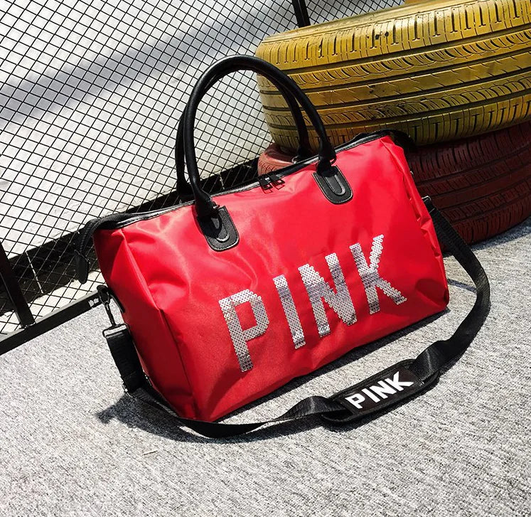 Fashionable Sequin Travel Bag, Large Capacity Gym Bag