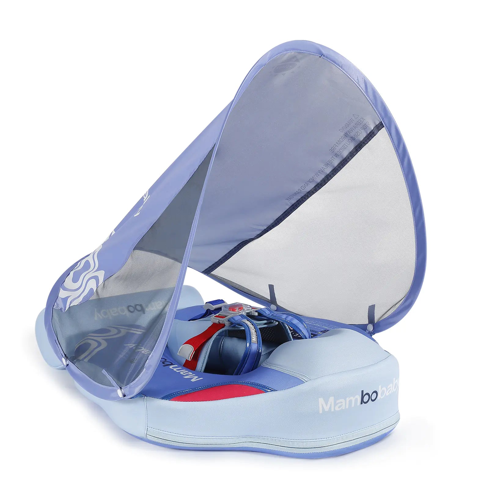 Mambobaby Inflatable Baby Swim Float with Canopy