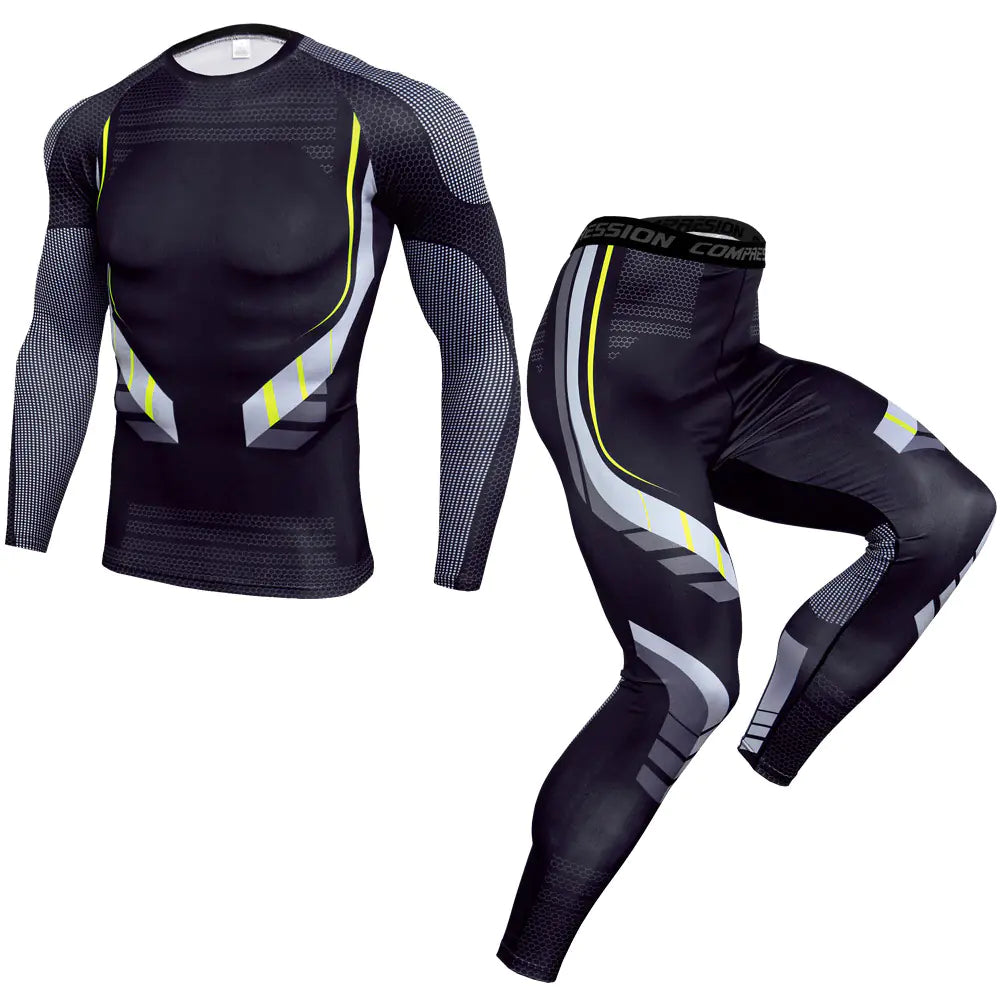 Men's Long Sleeve Training Suit for UFC MMA Fitness