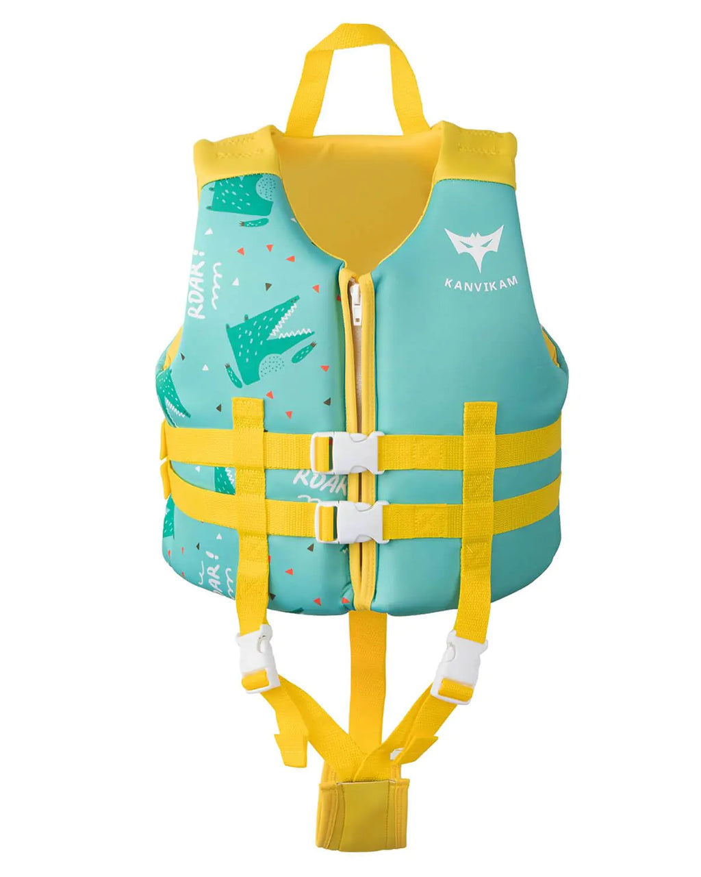 Kids Toddler Swim Vest with Adjustable Buckle Swim Pool Floats Jacket with Creative Patterns Swim Beach Vest for 2-10 YO