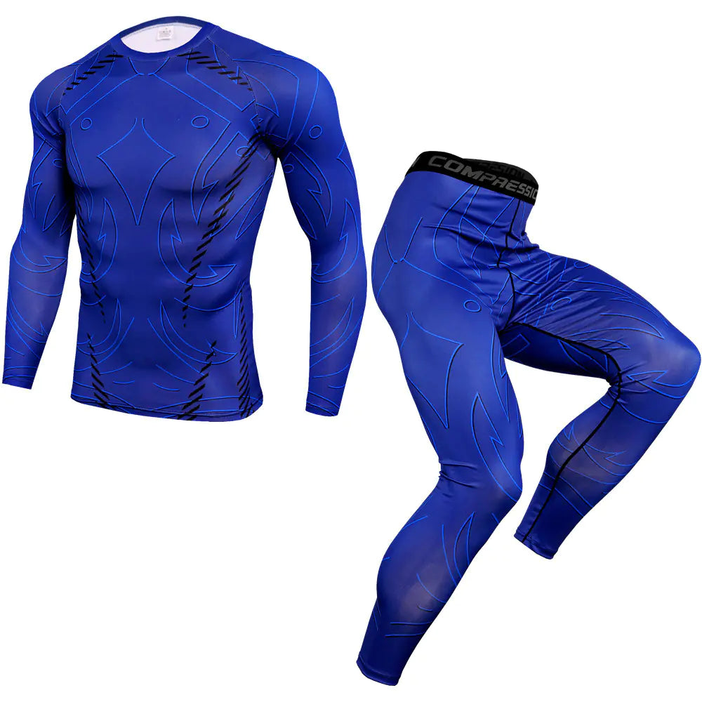 Men's Long Sleeve Training Suit for UFC MMA Fitness