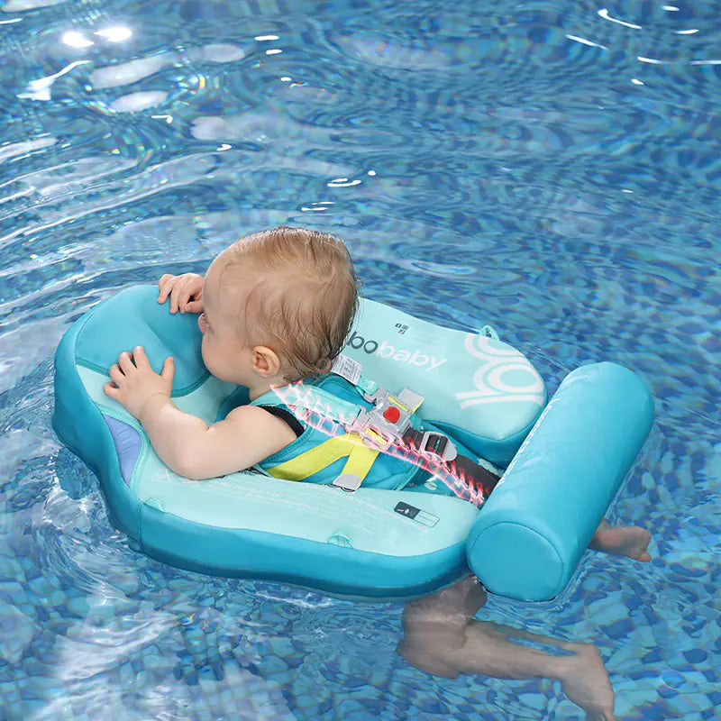Mambobaby Inflatable Baby Swim Float with Canopy
