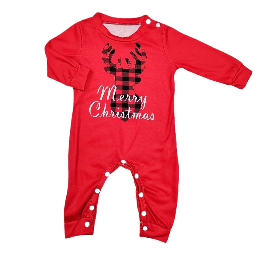 2024 Christmas Family Pajamas with Letter Print